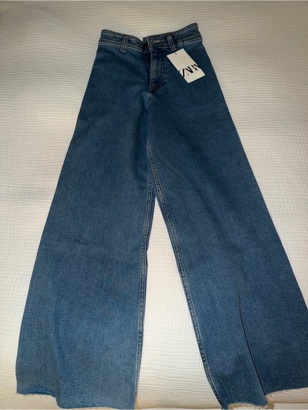 Zara Marine Straight Jeans - Medium Blue Size 32